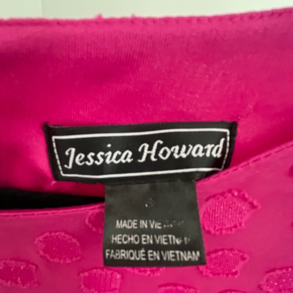 Jessica Howard Women’s Circle Clip Dot Chiffon Dress - Picture 4 of 4